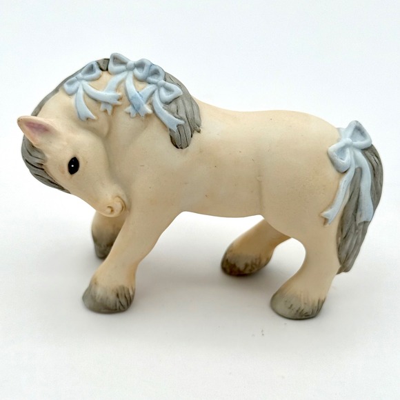 "DOBBINS" The Haven Shawn Mory McMillion Figurine Horse P4628 Vintage 1986 NICE - Picture 1 of 11